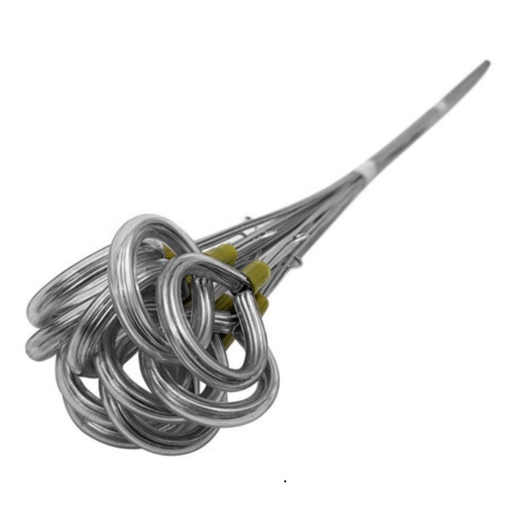 10 Hastes Arame Galvanizado 4 Pontas Para Cachepot De Madeira Redondo Cônico Vasos De Plástico Barro