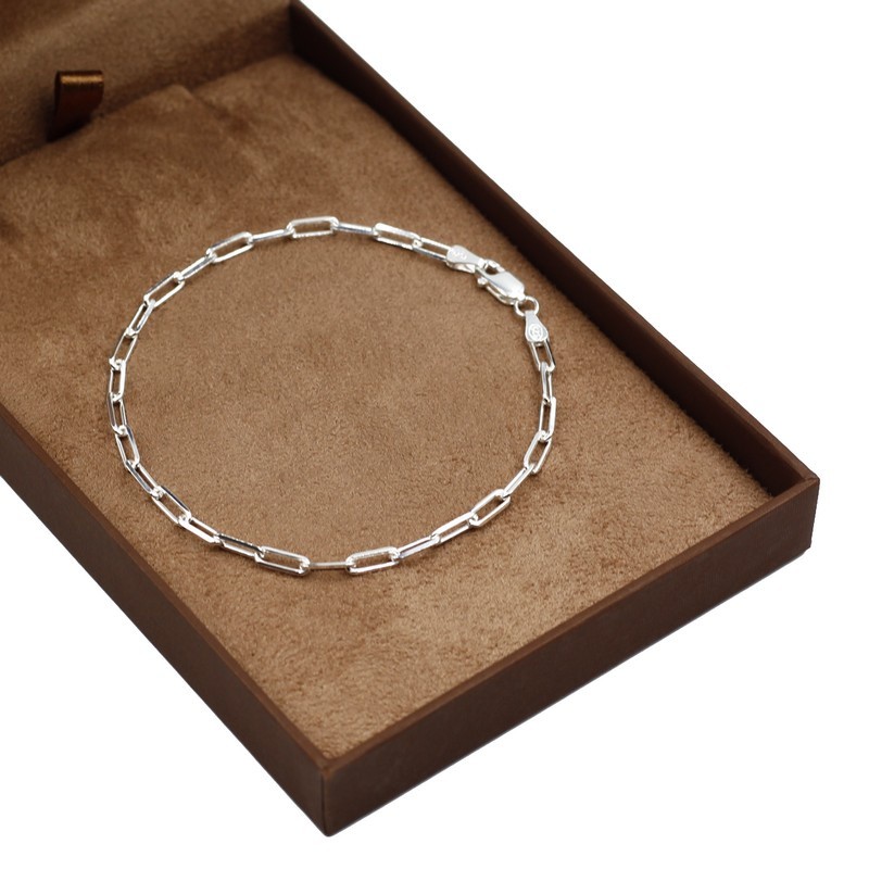 Pulseira de prata 925 masculina cartie clássica 20cm 2,7mm - Fashion Accessories