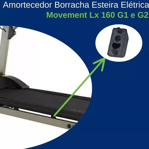 Amortecedor Esteira Lx150g4/lx160g4 E R7 Movement (06 Unid.) — imagem 2 de 2