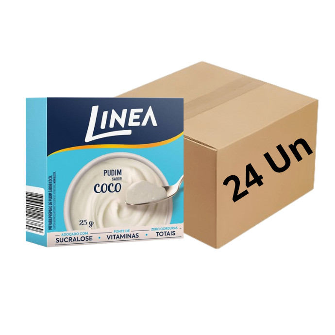 Pó para Pudim De Coco Linea 25g Caixa Com 24 Un