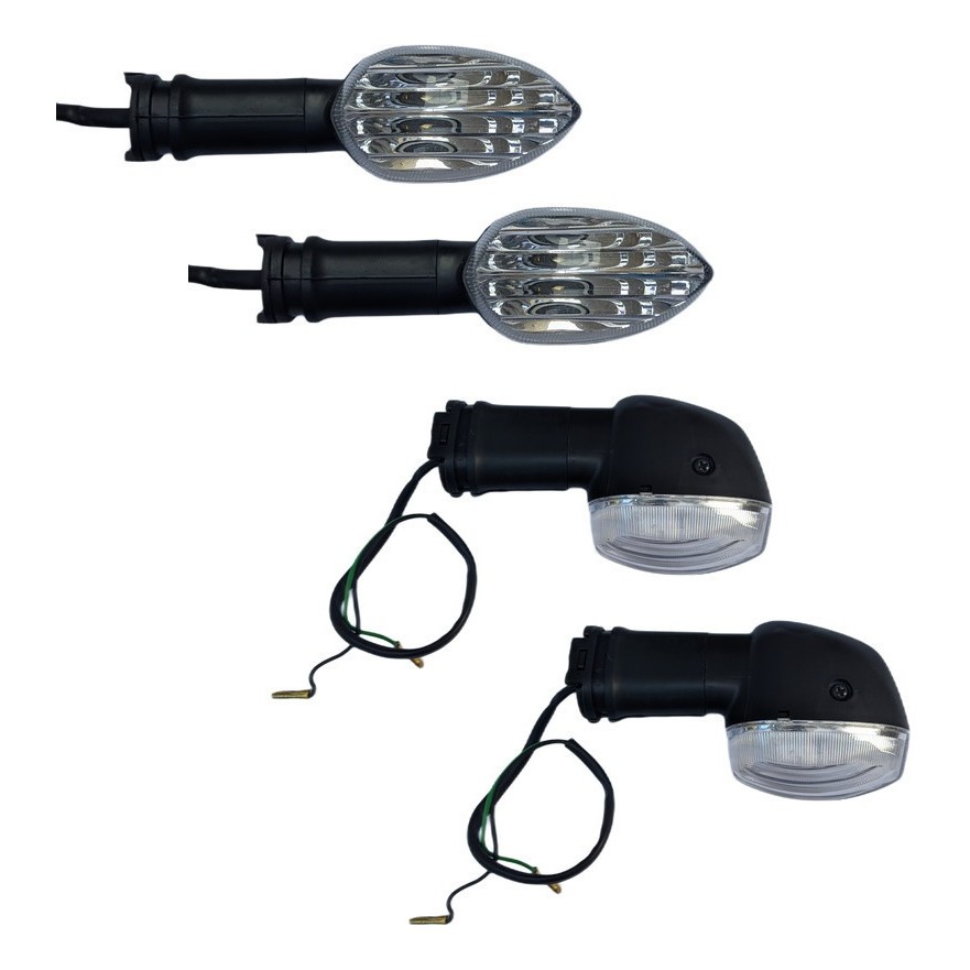 4 Pisca Seta Para Moto Yamaha Xj6 Lente Cristal Com Lâmpadas em Oferta na Shopee