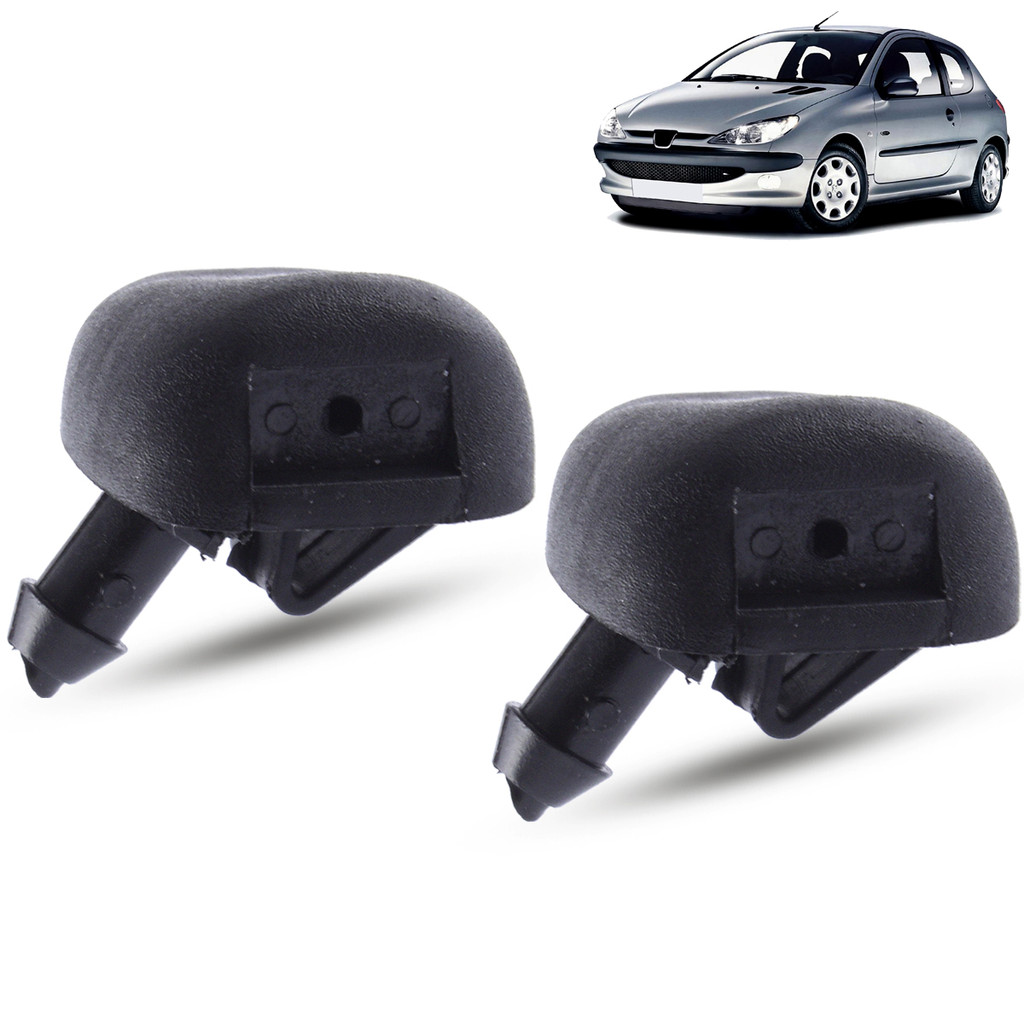 Par de Brucutu Bico Ejetor Esguicho Peugeot 206 206 SW 2001 a 2010