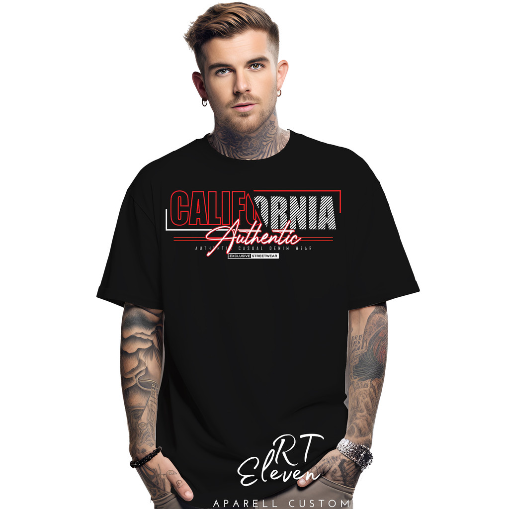 Camiseta Oversized Streetwear California Masculina e feminina 100% Algodão Malha Premium
