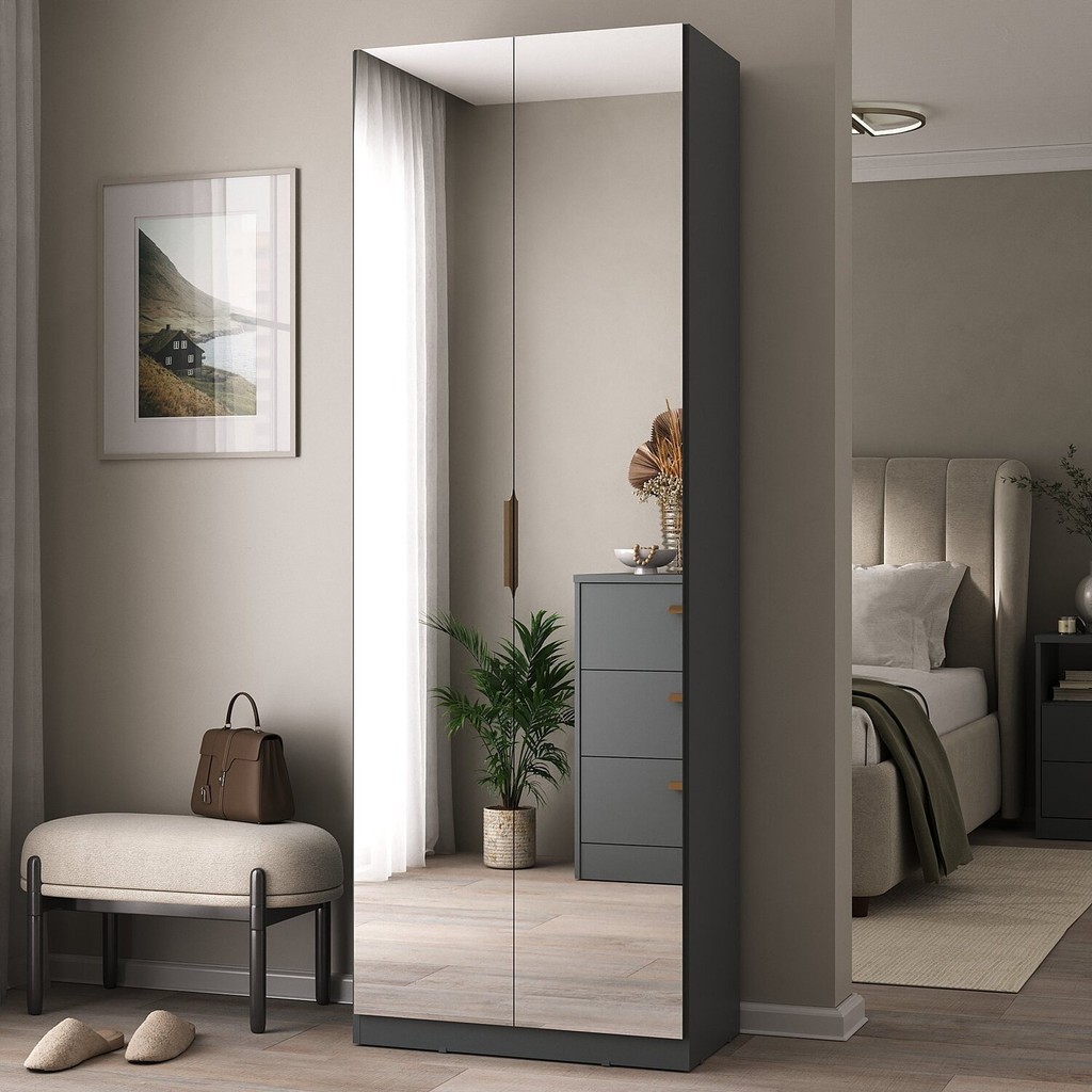 Sapateira Sublime 2 Portas 100% Mdf Grafito - Home & Living