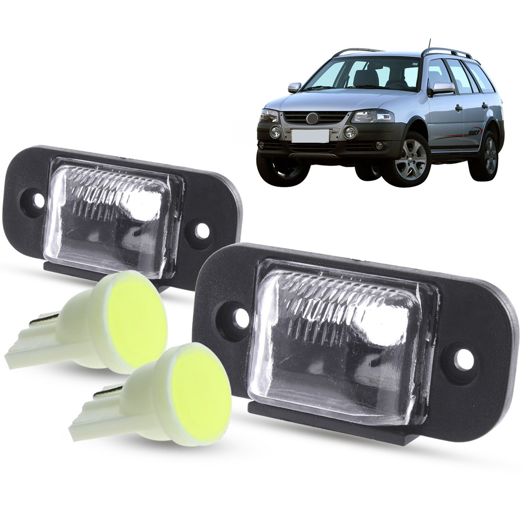 Par de Lanterna Luz De Placa + LED Volkswagen Parati G2 G3 G4 1996 a 2012