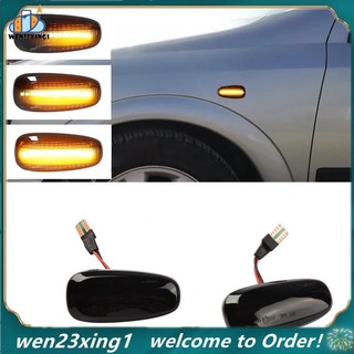 [Wen-Shop] 2 Unidades De Luz Marcadora Lateral Do Carro LED Lâmpada Indicadora De Mudança De Direção Para Opel Zafira A 99-05 Astra G 98-09