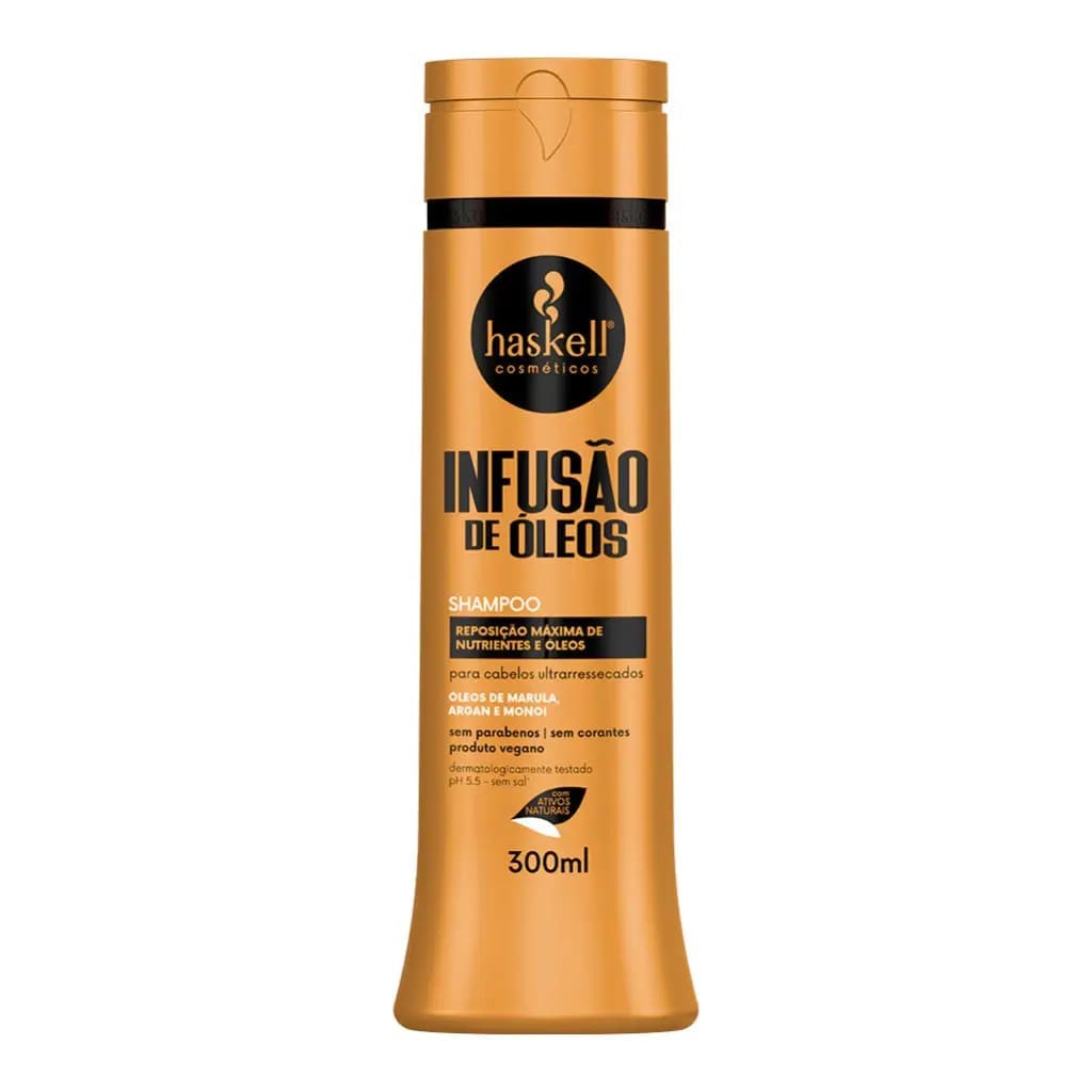 Shampoo Infusão de Oleos 300ml -  Haskell Cosméticos