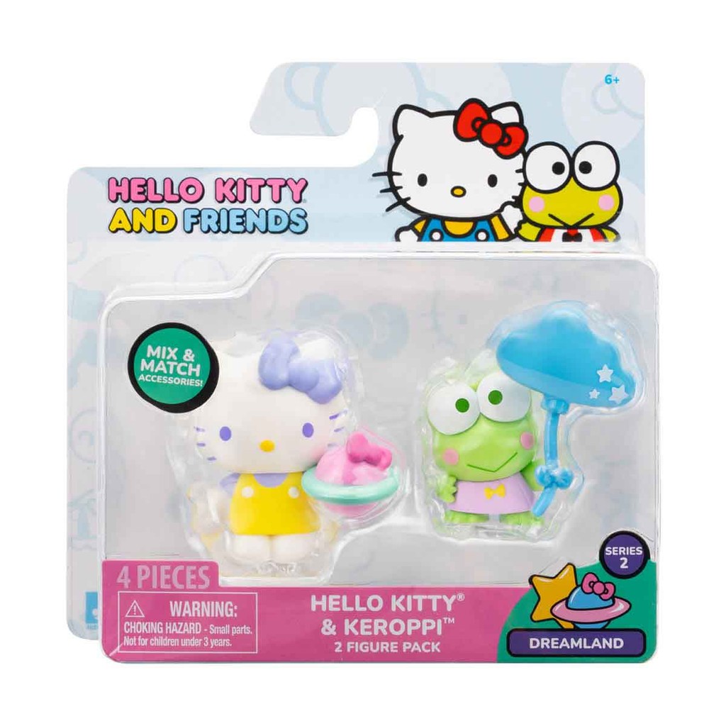2 Bonecas Hello Kitty e Keroppi (Balão Azul) - Hello Kitty em Oferta na Shopee