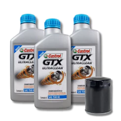 KIT TROCA DE ÓLEO 15W40 CASTROL + FILTRO (MOTOR FIRE).