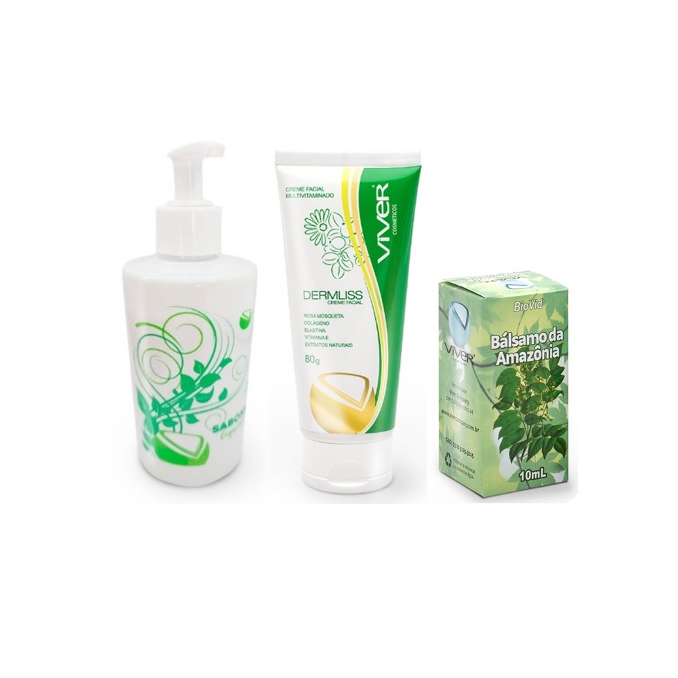 Tratamento Facial Viver Company Sabonete Dermliss Balsamo