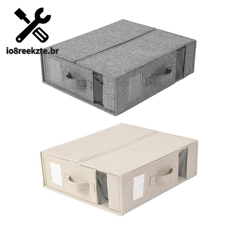 Caixa De Armazenamento De Lençol De Cama Organizador De Folha De Roupas Guarda-Roupa Cober...