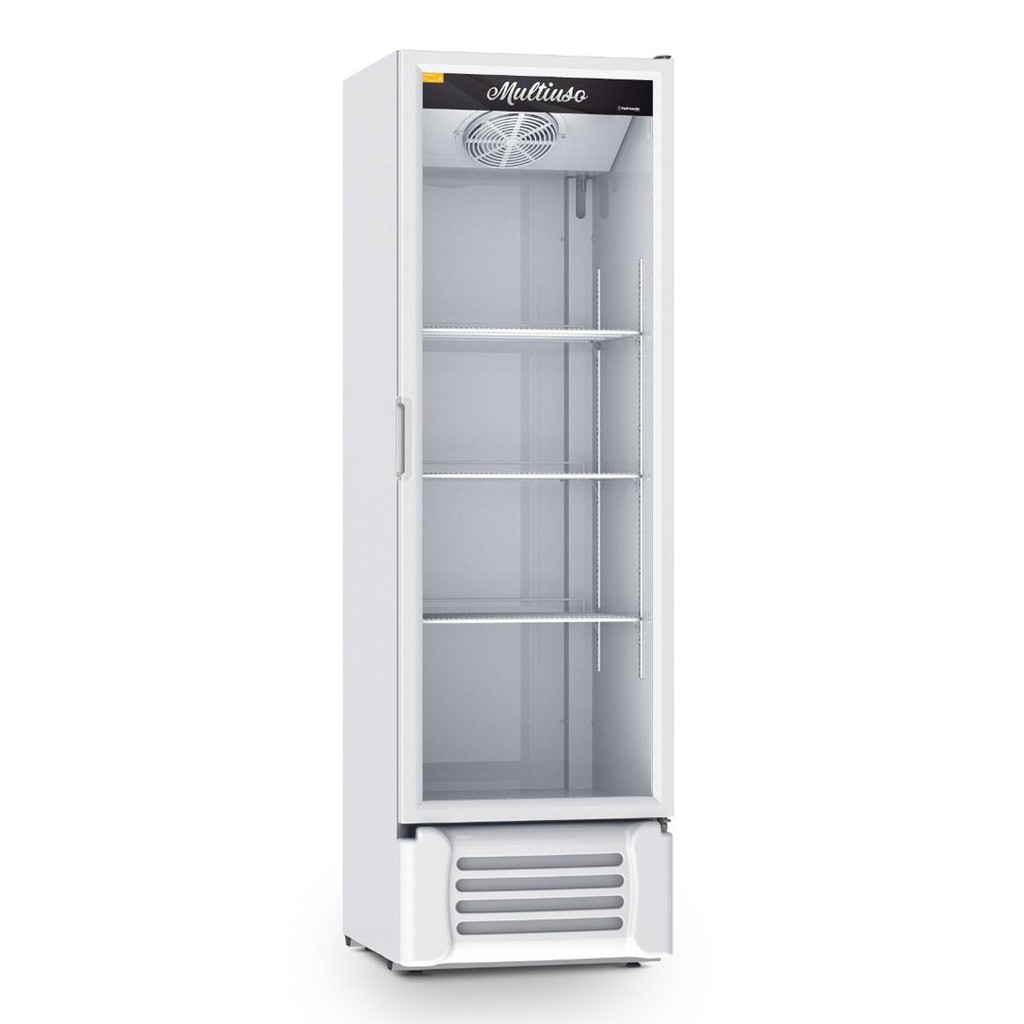 Visa Cooler Multiuso Expositora 0 a 7ºc 400l Vcm400b Branca Bivolt (com Transformador) Refrimate