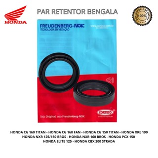 Par Retentor Garfo Titan Fan 150/160 Bros 150/160 Xre 190 em Oferta na Shopee