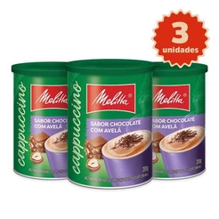 Kit 3 Cappuccinos Melitta® Chocolate Com Avelã 200g