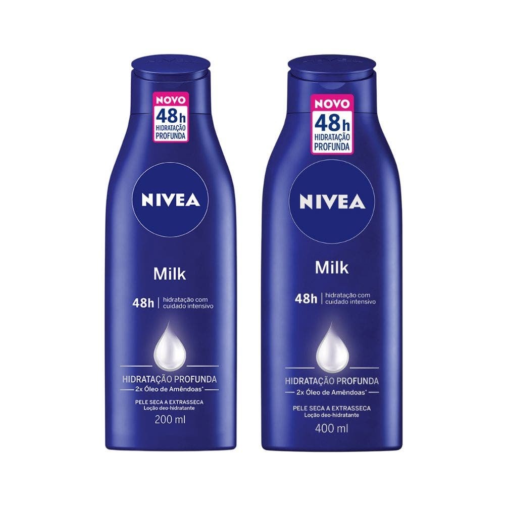Kit Loção Nivea Milk em Oferta na Shopee