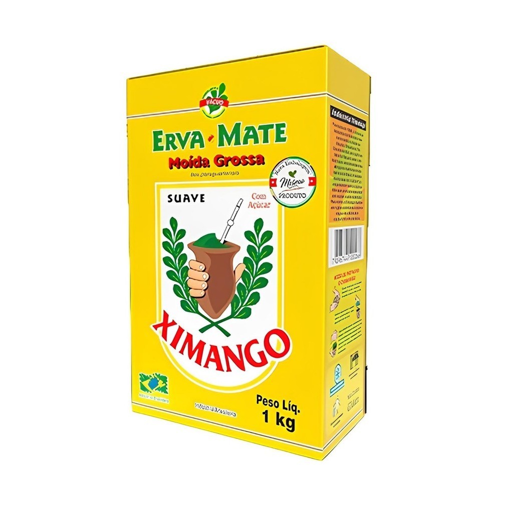 Erva Mate Chimarrão XIMANGO SUAVE AÇUCAR grossa Vácuo 1 Kg
