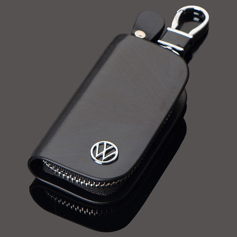 Estojo de Chave de Carro VW para GOLF TIGUAN Jetta Scirocco Passat GTI Estojo de Couro Porta-Chave Inteligente Bolsa 324