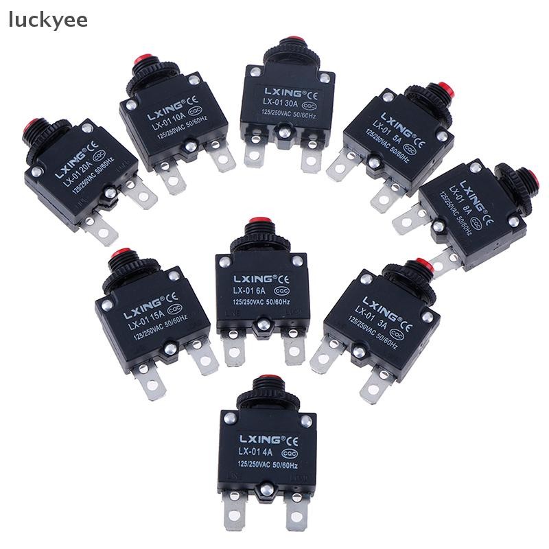 Fusível Protetor De Sobrecarga Do Disjuntor luckyeo 3A 4A 5A 6A 8A 10A 15A 20A 30A TQ
