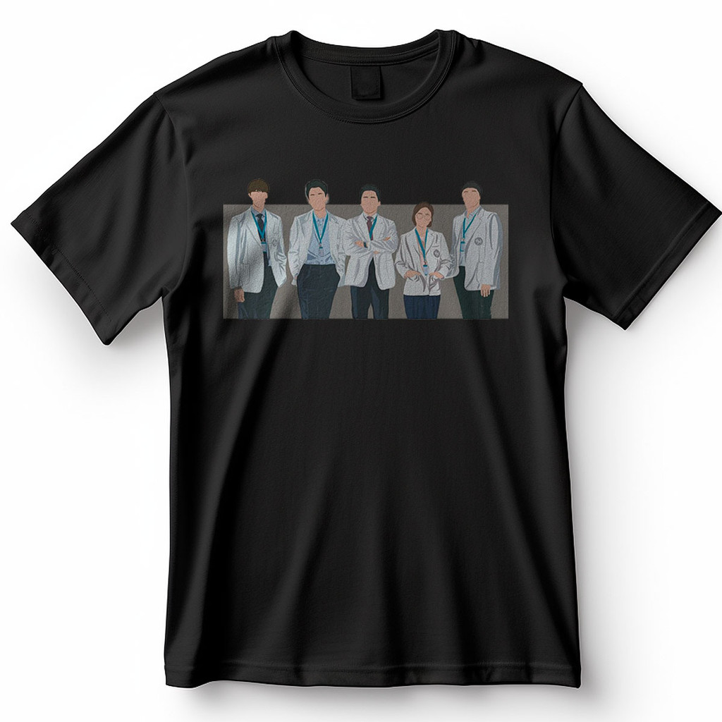 Camiseta Hospital Playlist Cinco Médicos Ilustração Blusa Camisa 100% Algodão