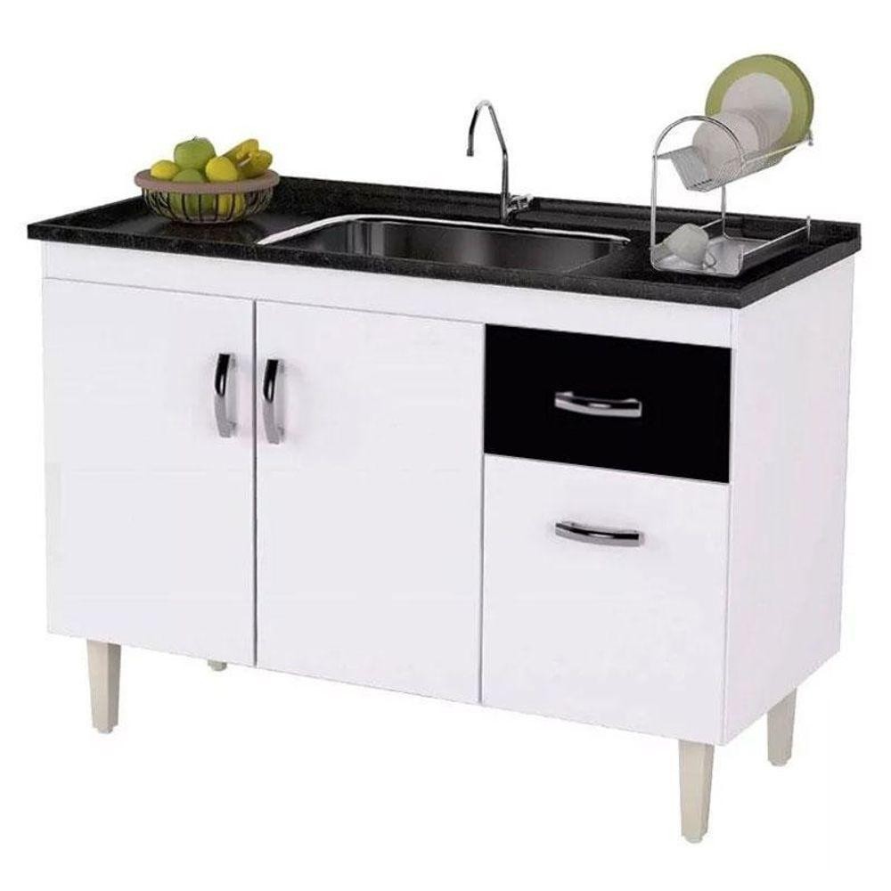 Balcão De Pia Gabriela 120 Cm Branco Flex - Ajl em Oferta na Shopee