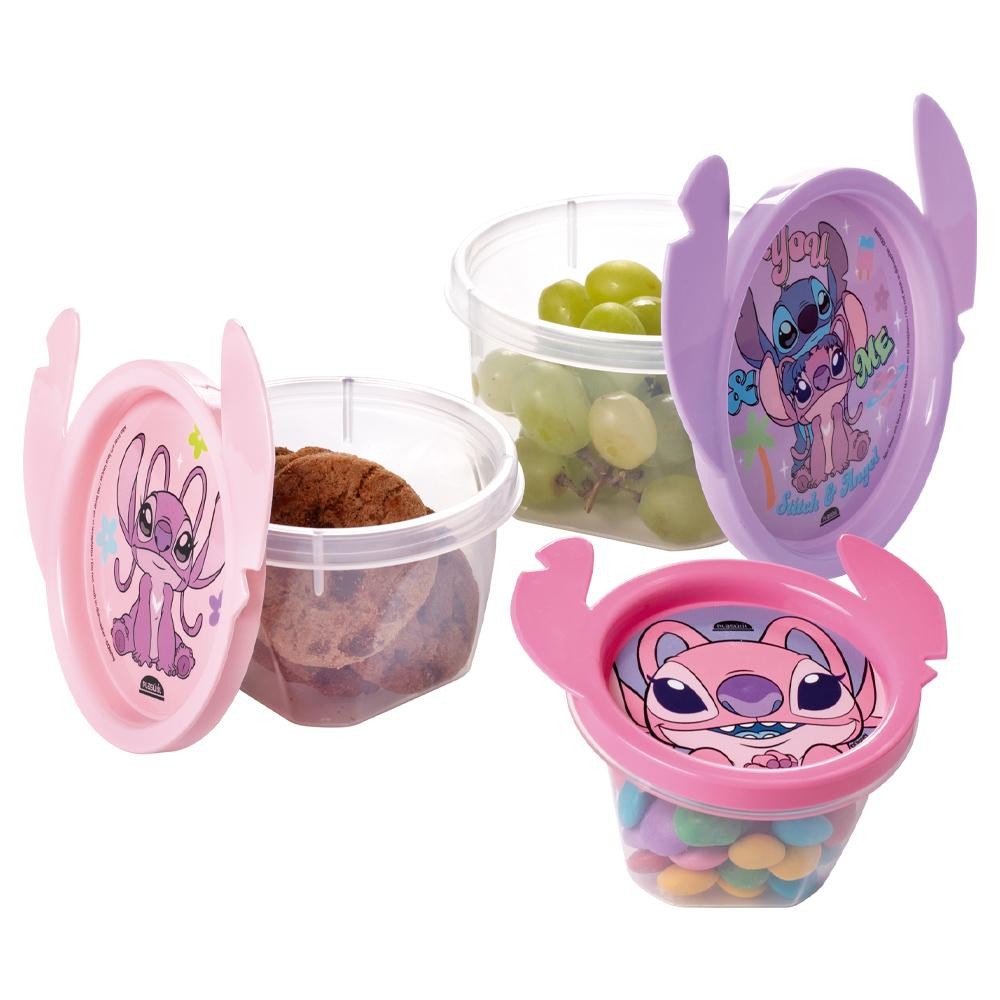 Kit 3 Potes Angel Lúdico 3D Lancheira Passeio Plasútil em Oferta na Shopee