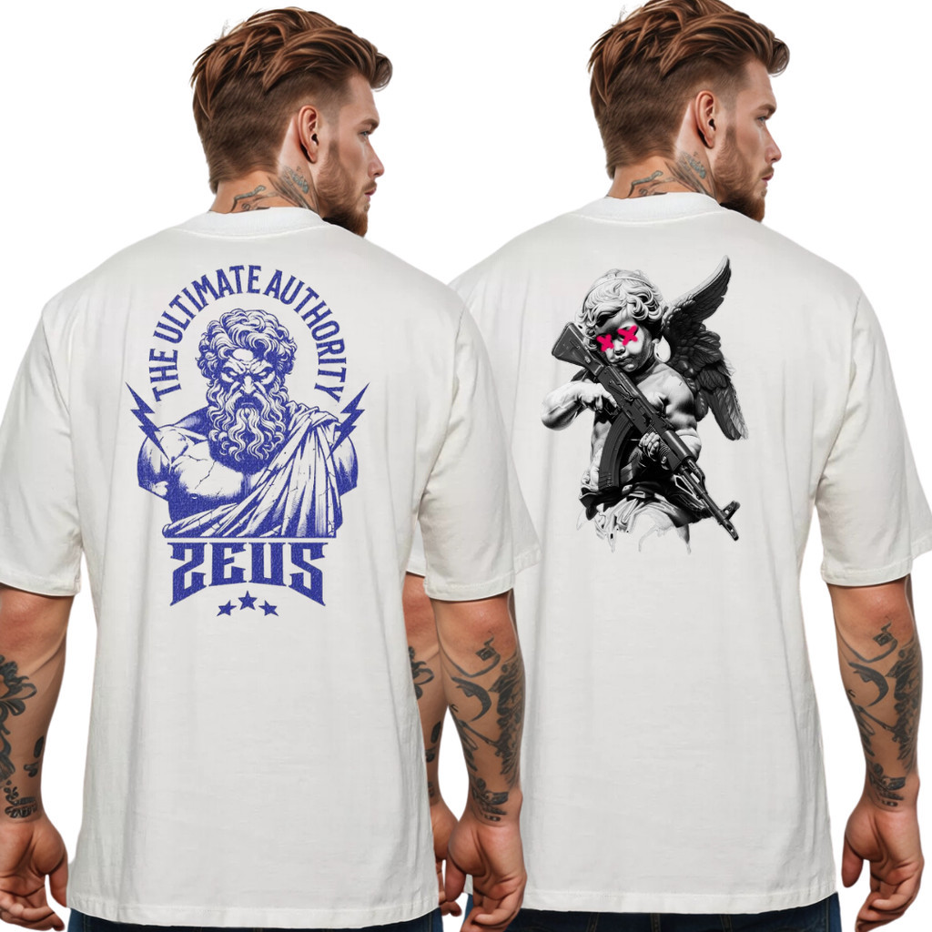 [Camiseta Premium em Algodão Puro]GXG  2 Camiseta Oversized Masculina Basica Academia