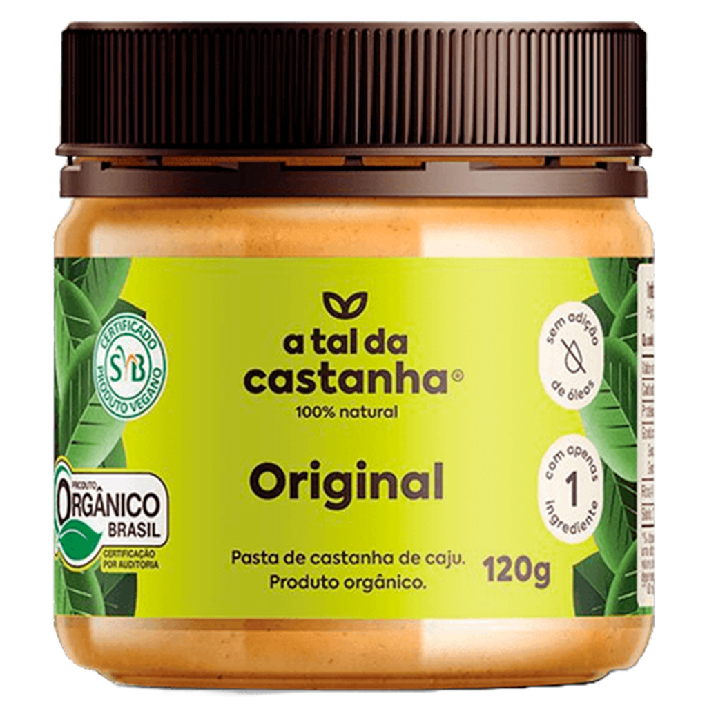 PASTA DE CASTANHA DE CAJU ORGÂNICA A TAL DA CASTANHA 120G em Oferta na Shopee