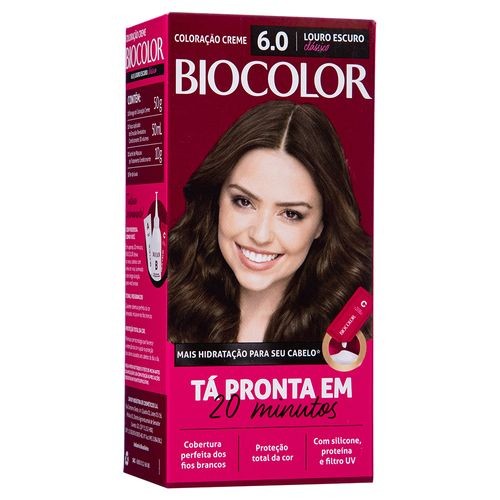 Tintura de Cabelo Biocolor Louro Escuro Clássico 6.0