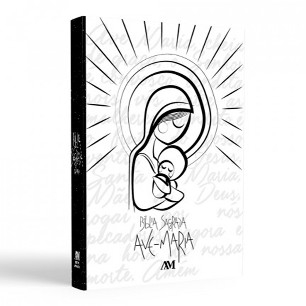 Bíblia Sagrada Católica Capa Maria Claretiana Editora Ave Maria em Oferta na Shopee