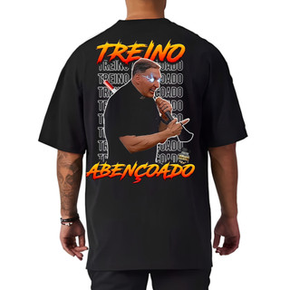 Camiseta Premium em Algodão Puro Camisa Oversized Gym Academia Padre Marcelo Treino Musculação 100% Algodão