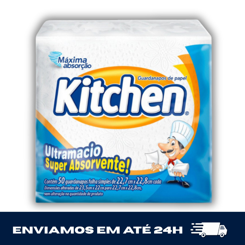 Guardanapo Kitchen Fs Pequeno  Folhas De Alta Qualidade KIT 1UN 2UN 3UN 4UN 5UN