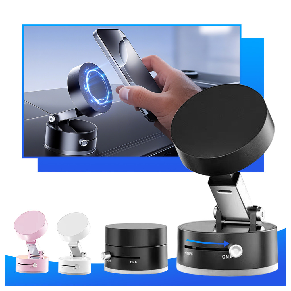 Suporte Magnético para Celular Portátil 360° Dobrável Vácuo Forte Ventosa Telefone Sucção Para Carro em Oferta na Shopee