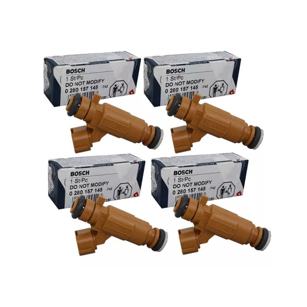 Kit 4 Bico Injetor Sentra 2.0 Flex Bosch 0280157146