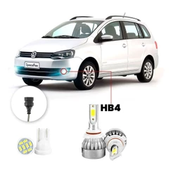 Lampada Farol Milha Led Volkswagen Spacefox 10/2013 20000lm