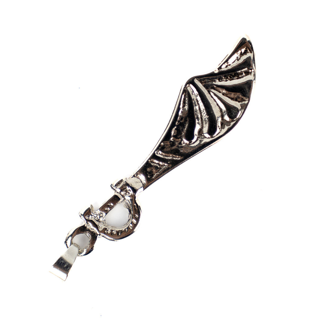 Pingente Espada 3 cm Metal Niquelado
