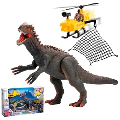 Brinquedo Dinossauro Dinopark Hunters Missão De Resgate Com Helicóptero E Soldado Bee Toys