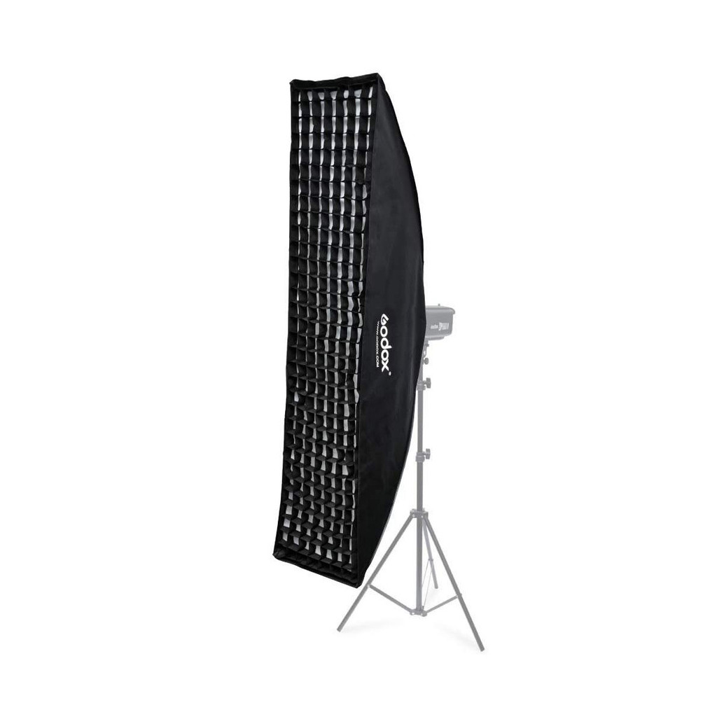 Softbox Greika 35X140cm Montagem Bowens Com Grid + Bolsa