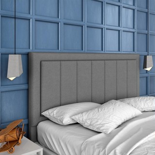 Cabeceira Estofada Para Cama Queen Istambul Linho Cinza - M. Arapongas em Oferta na Shopee
