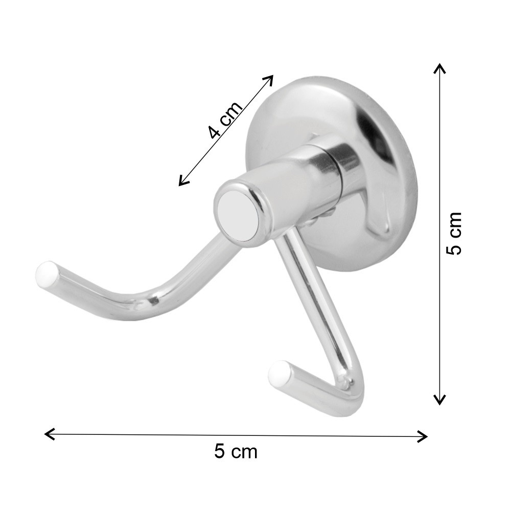 Kit Acessórios Para Banheiro Inox 2 Porta Shampoo Reto Vidro
