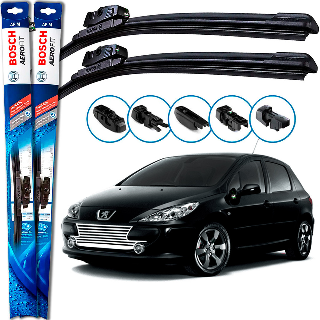 Par Palheta Limpador Parabrisa Peugeot 307 / 307 SW 2006 2007 2008 2009 2010 2011 2012 Bosch em Oferta na Shopee