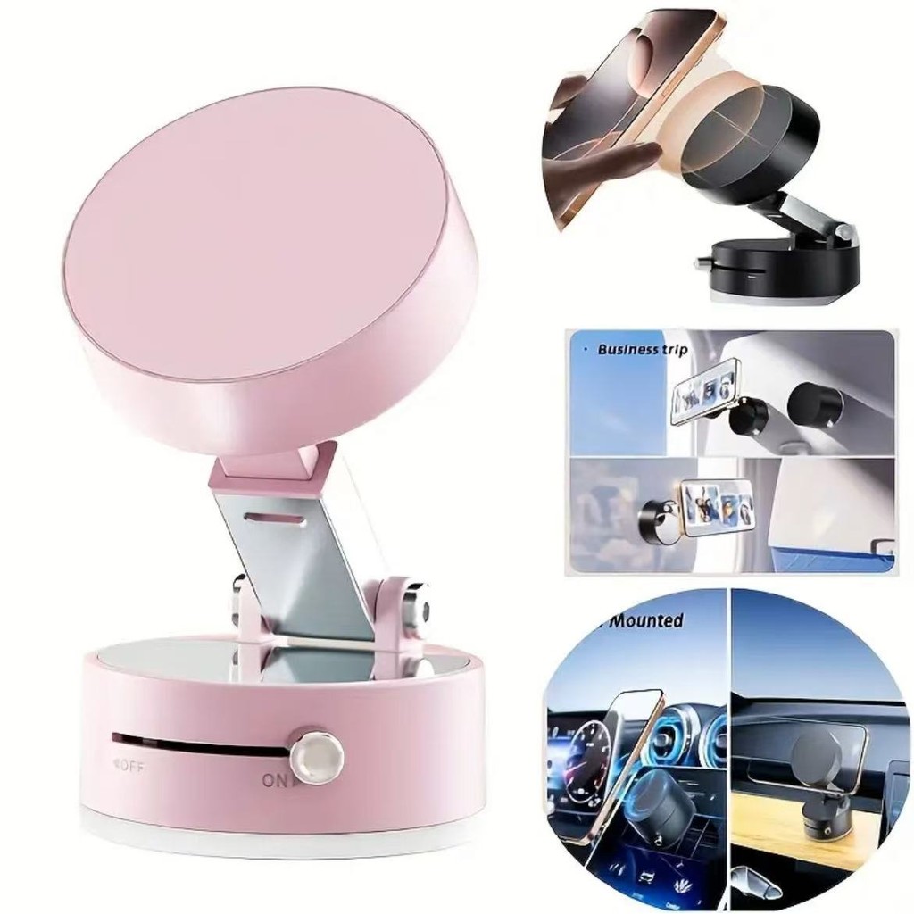 Suporte Magnético Universal p/ Celular - Fixação a Vácuo 360° p/ Carros