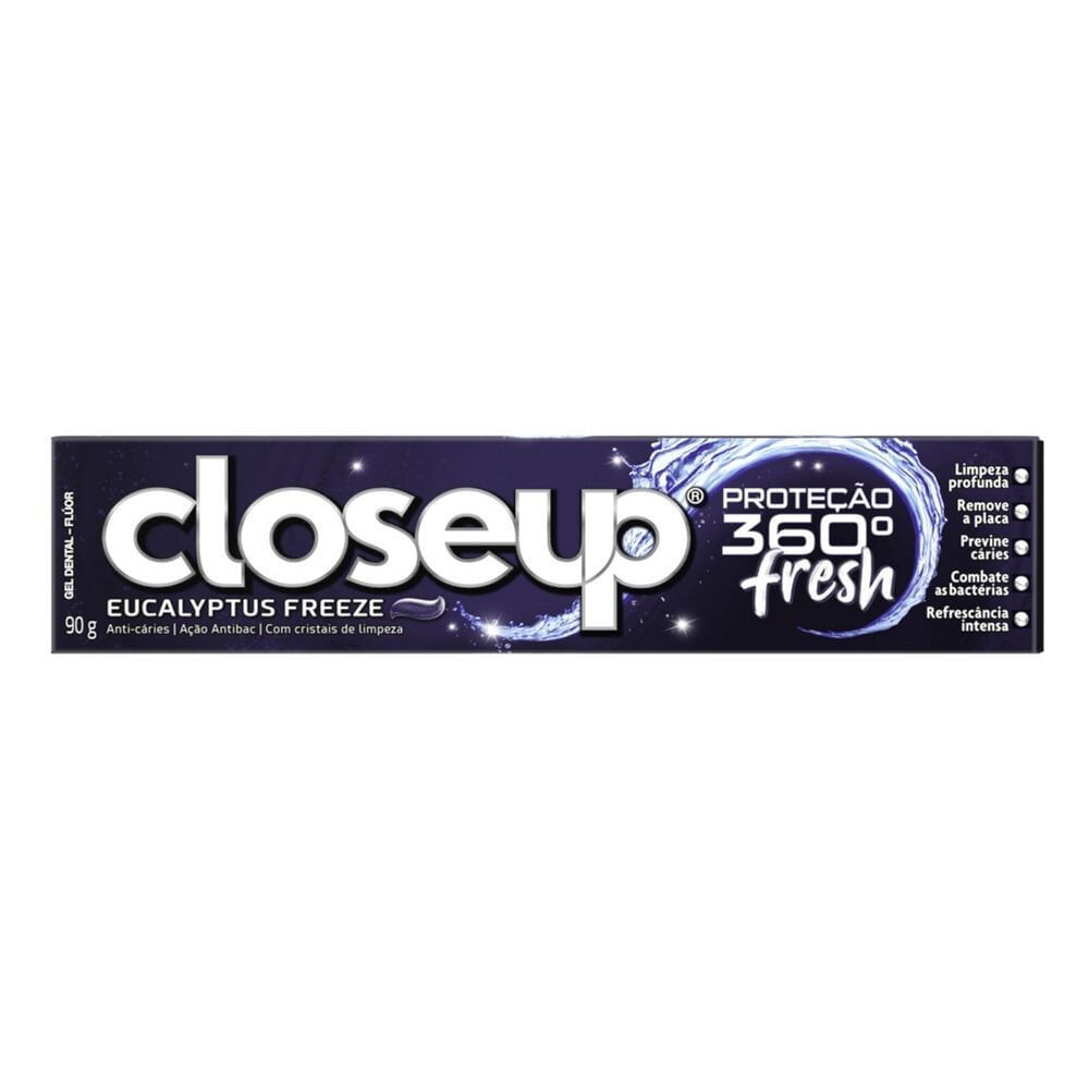 Gel Dental Close Up Proteção 360º Fresh Eucalyptus Freeze 90g - Health