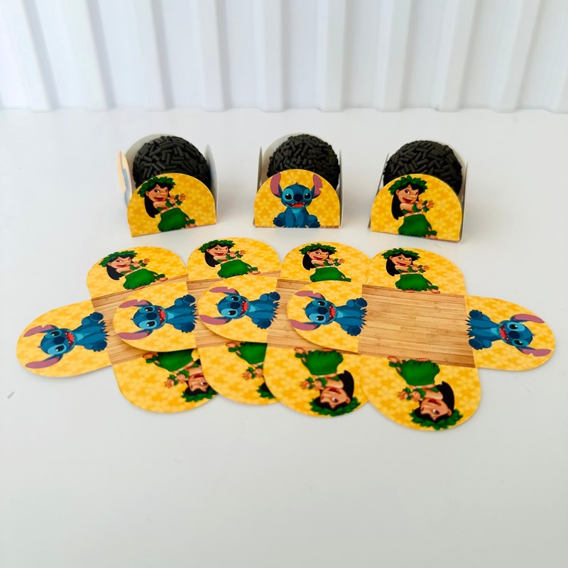 Forminha de Doces Lilo e Stitch Personalizada no Tema /Lembrancinha de Festa /Aniversário