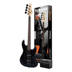 Kit Completo Contrabaixo Rockwave Rbk400 + Capa E Acessórios