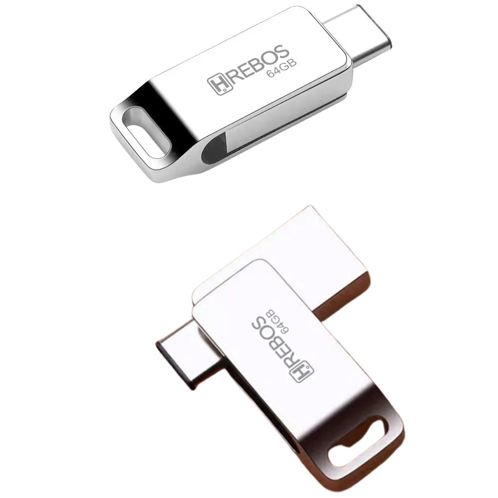 Pendrive 64GB USB‑C e USB‑A dual USB 3.0 Compatível Celular