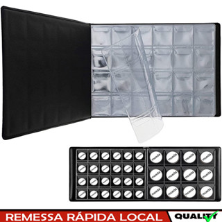 Álbum de moedas com 240 bolsos, livro de colecionar, suporte de coleção de moedas de lembrança, Organizador Portátil em Oferta na Shopee