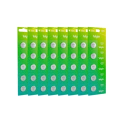 Kit 40 Baterias Pilha Moeda Cr2450 8 Cartela Brinquedo Elgin