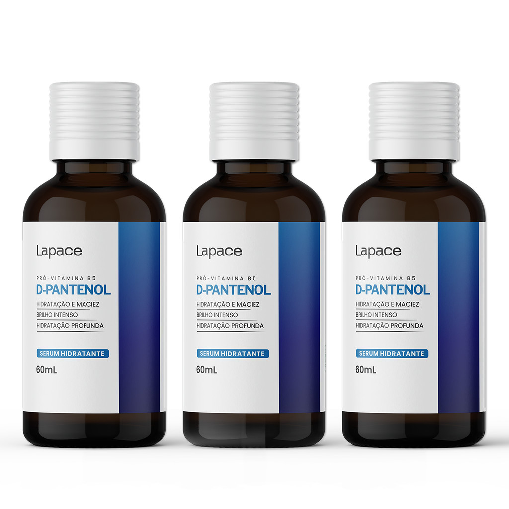 Kit Capilar 3 D-Pantenol 60ml Lapace Vitamina B5 Nutrição Hidratação Fortalecimento