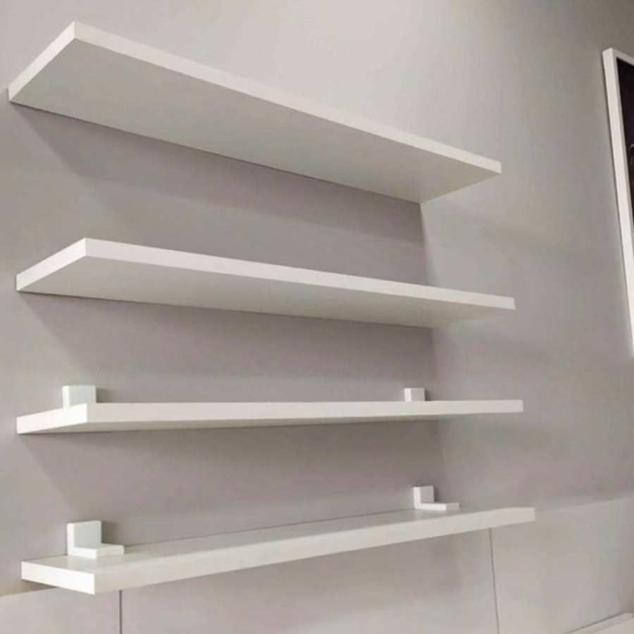 Kit 4 Prateleiras Parede Branca Madeira Mdf em Oferta na Shopee