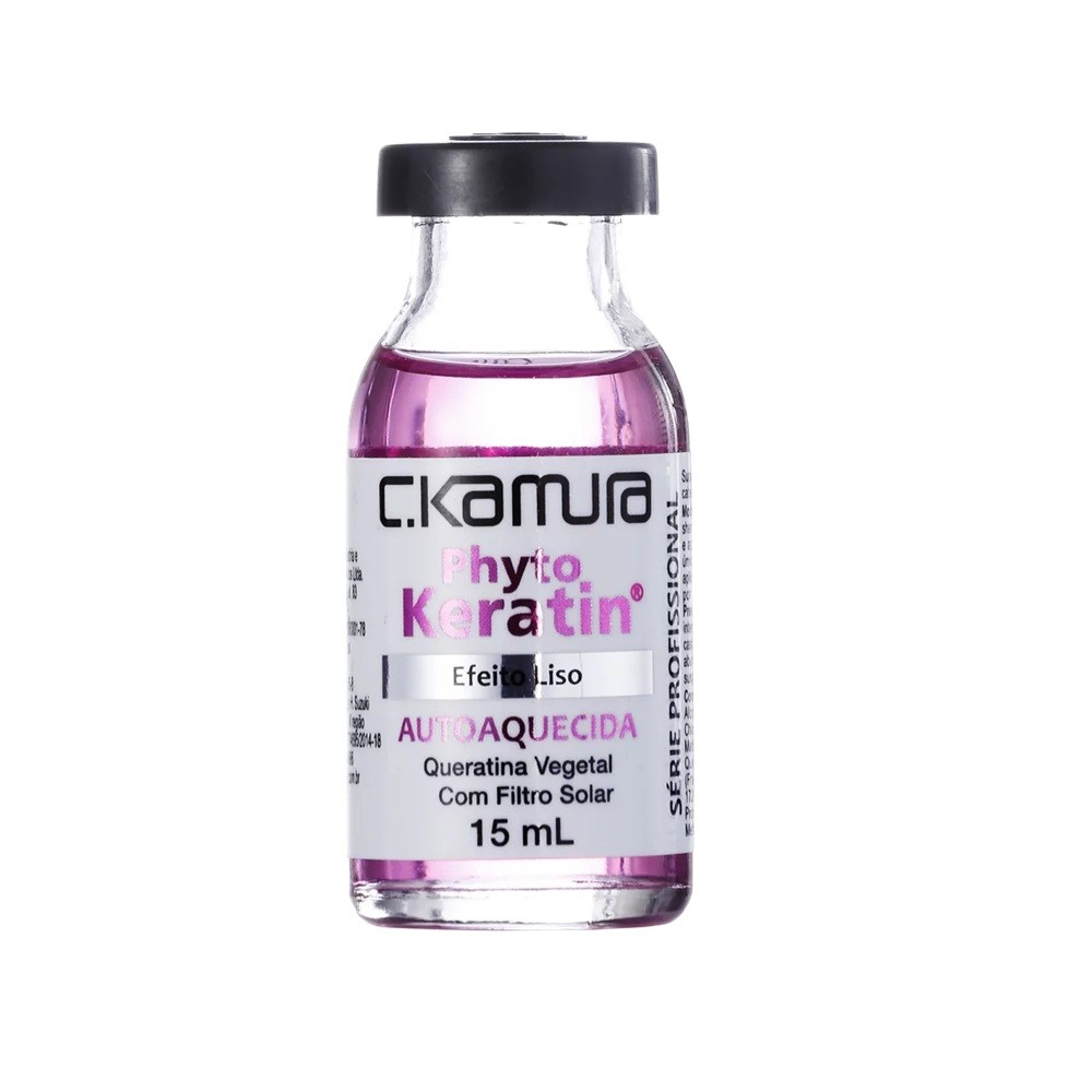 Ampola Autoaquecida Phytokeratin Ckamura Efeito Liso 15ml em Oferta na Shopee